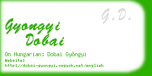 gyongyi dobai business card